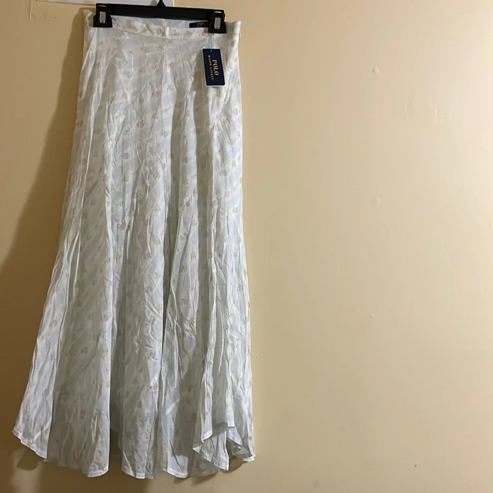 Polo Ralph Lauren Exquisite Floral-Pattern Cotton Skirt - Picture 1 of 6
